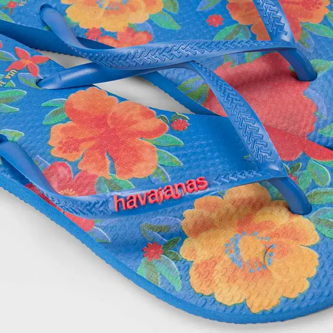 Chinelo Feminino Havaianas Slim Summer Bliss Original Azul