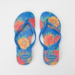 Chinelo Feminino Havaianas Slim Summer Bliss Original Azul