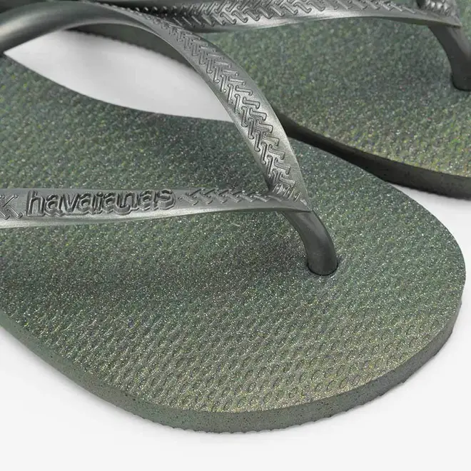 Chinelo Feminino Havaianas Slim Gloss Glitter Original Verde