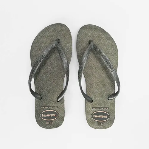 Chinelo Havaianas Slim Gloss Glitter Verde