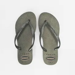 Chinelo Feminino Havaianas Slim Gloss Glitter Original Verde