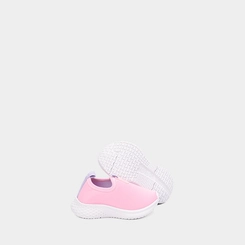 Tênis Esportivo Bebê Vertus Jogging Logo Pespontos Tecido Rosa & Lilás