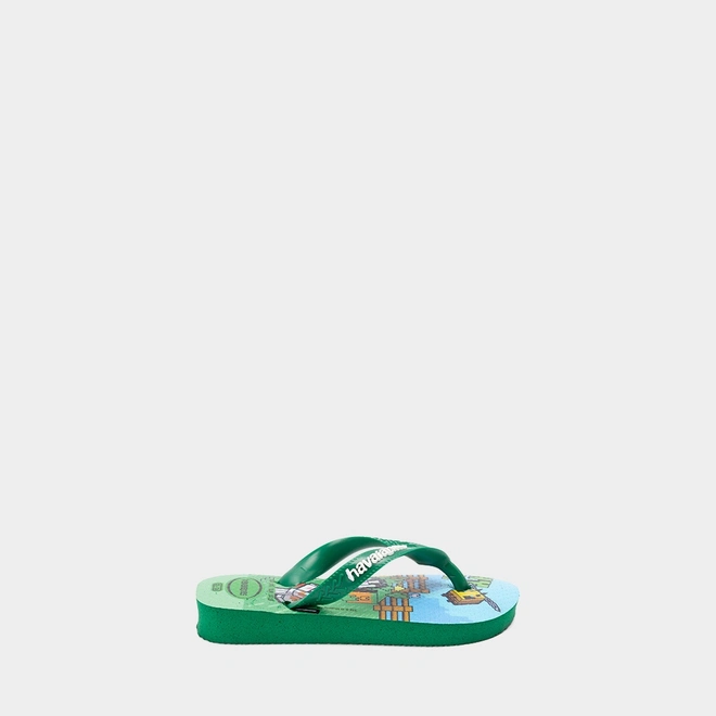 Chinelo Infantil Havaianas Minecraft Original Verde
