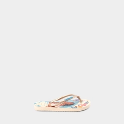 Chinelo Infantil Havaianas Slim Princess Original Metalizada Bege