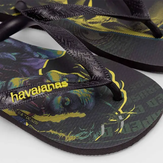 Chinelo Masculino Havaianas Top Herois Original Batman & Coringa Preto