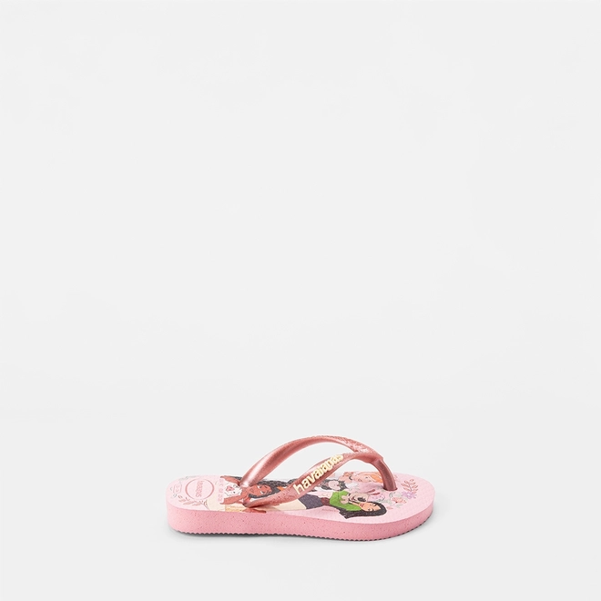 Chinelo Bebê Havaianas Slim Princess Original Rosa
