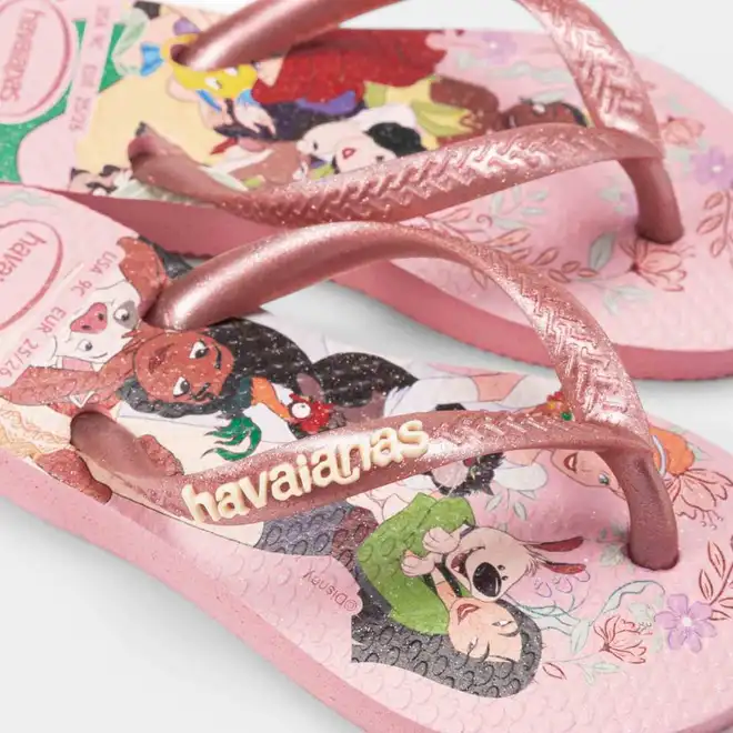 Chinelo Bebê Havaianas Slim Princess Original Rosa