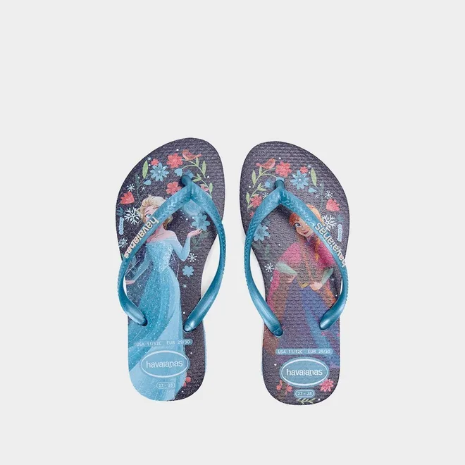 Chinelo Infantil Havaianas Princess Original Azul