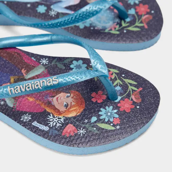 Chinelo Infantil Havaianas Princess Original Azul