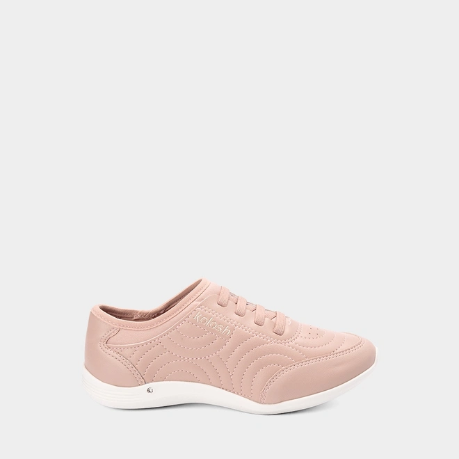 Tênis Feminino Casual Kolosh Costura Relevo Rosa