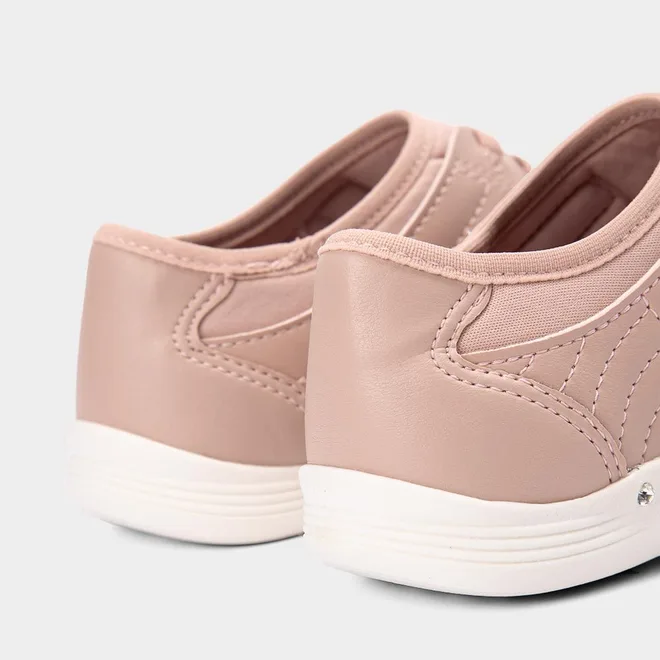 Tênis Feminino Casual Kolosh Costura Relevo Rosa