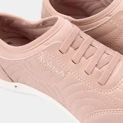 Tênis Feminino Casual Kolosh Costura Relevo Rosa
