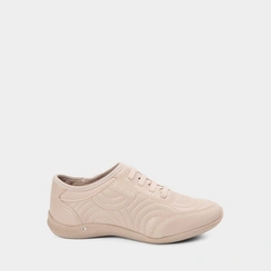 Tênis Feminino Casual Kolosh Costura Relevo Bege
