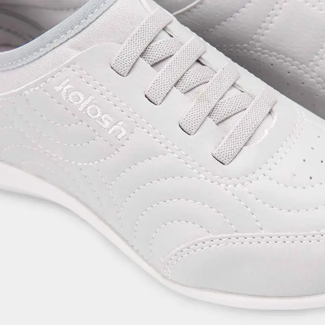 Tênis Feminino Casual Kolosh Costura Relevo Cinza