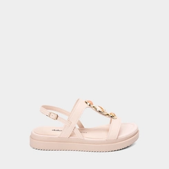 Sandália Feminina Dakota Detalhe Pedraria Off-White