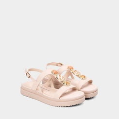 Sandália Feminina Dakota Detalhe Pedraria Off-White