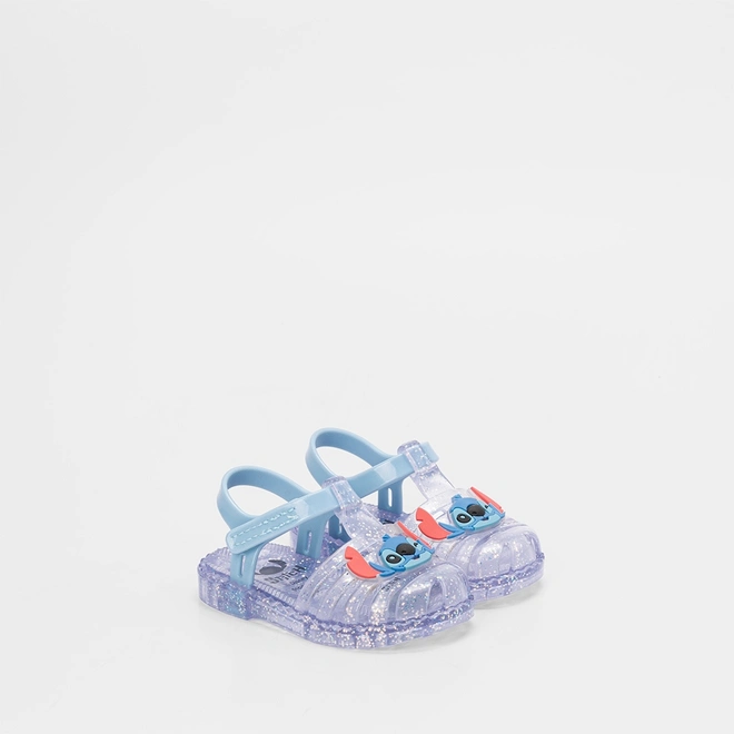 Sandália Jelly Bebê Disney Stitch Azul