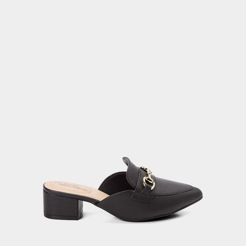 Tamanco Mule Modare Salto Bloco Fivela Preto
