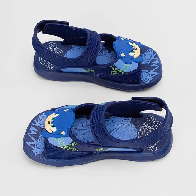 Sandália Infantil Grendene Kids Sonic Azul