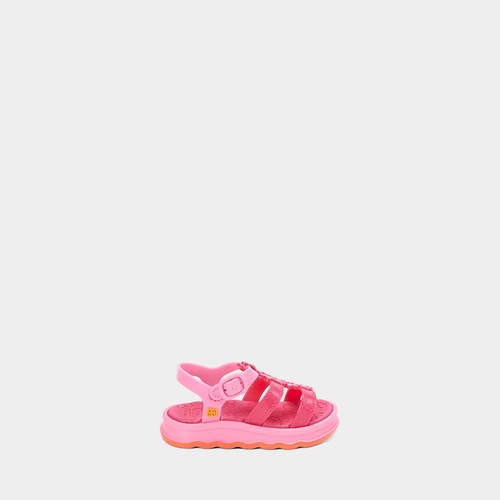 Sandália Bebê Zaxy Nina Garden Flatform Onda Rosa