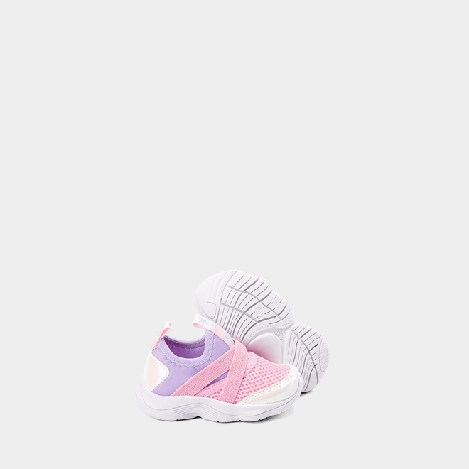 Slip On Bebê Gabrielinha Calce Fácil Holográfico Roxo