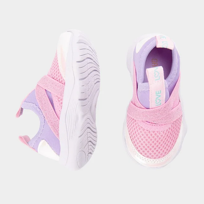 Slip On Bebê Gabrielinha Calce Fácil Holográfico Roxo