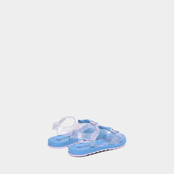 Sandália Papete Infantil Disney Stitch Glitter Azul