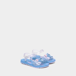 Sandália Papete Infantil Disney Stitch Glitter Azul