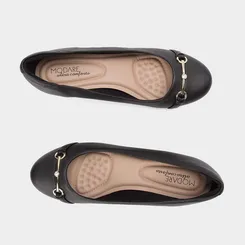 Mocassim Modare Ultraconforto Anabela Detalhe Fivela Preto