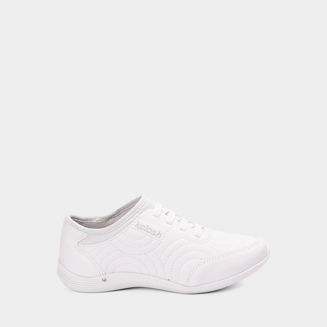 Tênis Feminino Casual Kolosh Costura Relevo Branco