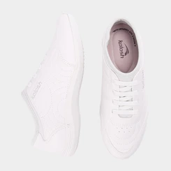Tênis Feminino Casual Kolosh Costura Relevo Branco