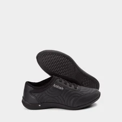 Tênis Feminino Casual Kolosh Costura Relevo Preto