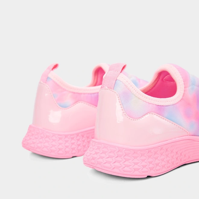 Tênis Infantil Gabrielinha Jogging Borboleta Pespontos Tie Dye Rosa