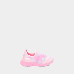 Tênis Infantil Gabrielinha Jogging Borboleta Pespontos Tie Dye Rosa
