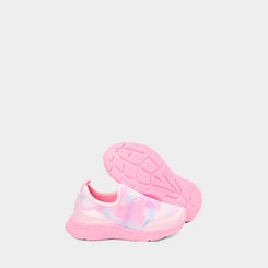 Tênis Infantil Gabrielinha Jogging Borboleta Pespontos Tie Dye Rosa