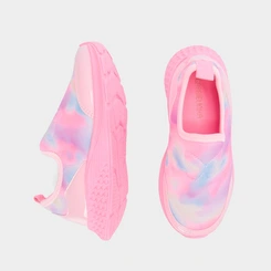 Tênis Infantil Gabrielinha Jogging Borboleta Pespontos Tie Dye Rosa