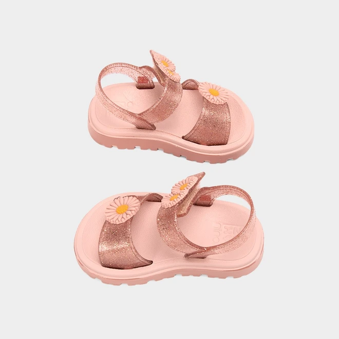 Sandália Papete Bebê Zaxy Nina Flower Flatform Nude