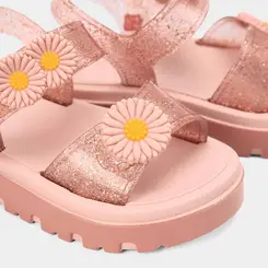 Sandália Papete Bebê Zaxy Nina Flower Flatform Nude