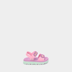 Sandália Papete Bebê Zaxy Nina Flower Flatform Rosa & Lilás