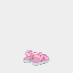 Sandália Papete Bebê Zaxy Nina Flower Flatform Rosa & Lilás