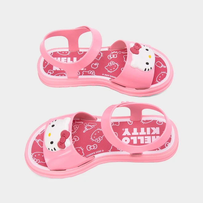 Sandália Infantil Grendene Kids + Brinde Bolsa Hello Kitty Rosa