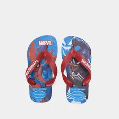 Chinelo Infantil Havaianas Marvel Homem-Aranha Original Azul & Vermelho
