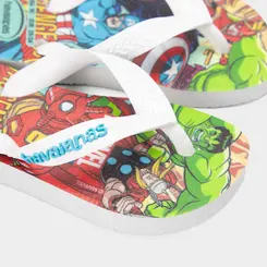 Chinelo Infantil Havaianas Marvel Original Branco