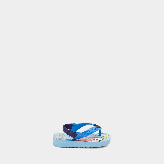 Chinelo Bebê Havaianas Classics Mickey & Pateta Original Azul