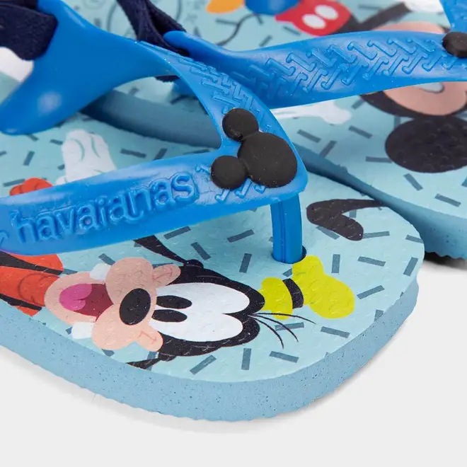 Chinelo Bebê Havaianas Classics Mickey & Pateta Original Azul