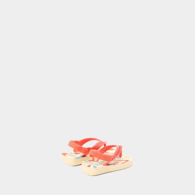 Chinelo Bebê Havaianas Peppa Pig Original Bege & Laranja