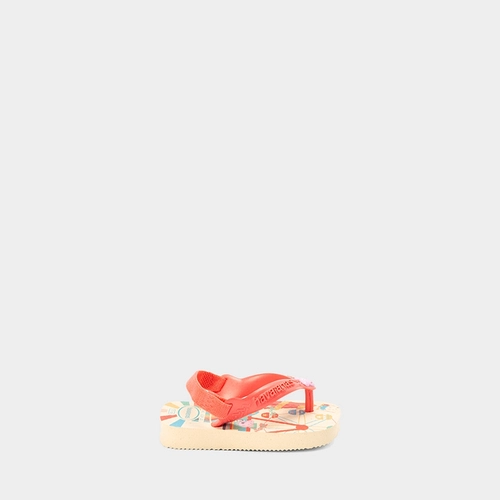 Chinelo Bebê Havaianas Peppa Pig Original Bege & Laranja