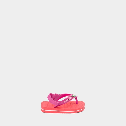 Chinelo Baby Havaianas Brasil Original Elástico Rosa