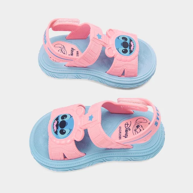 Sandália Infantil Disney + Brinde Mochila Stitch Rosa & Azul