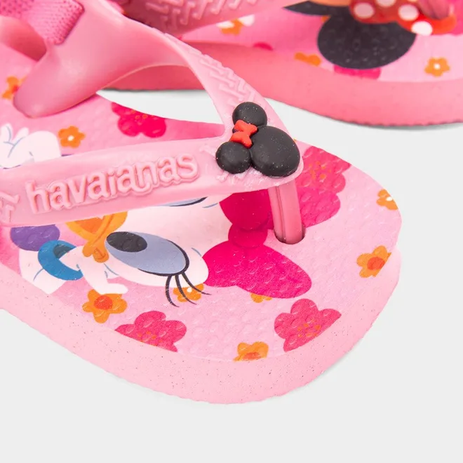 Chinelo Bebê Havaianas Classics Original Minnie Mouse Rosa